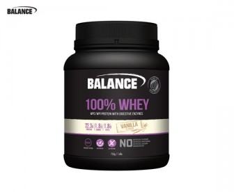 Balance 100%纯乳清蛋白粉 香草味 750克